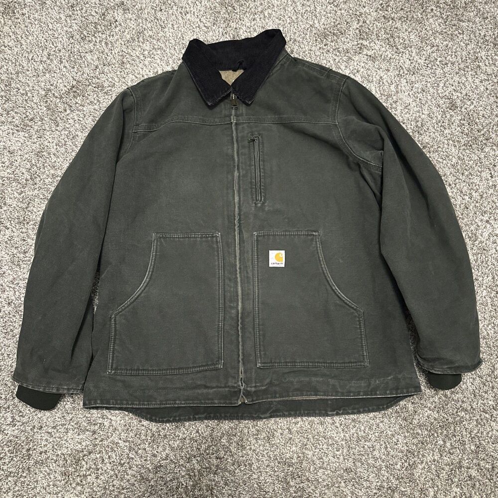 Vintage Carhartt WC061 MOS Detroit Chore Jacket Moss Green Women’s Size L